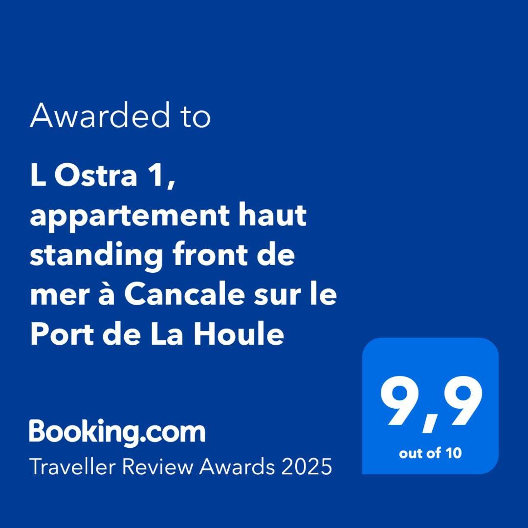 L Ostra 1, Appartement Haut Standing Front De Mer A Cancale Sur Le Port De La Houle Exteriör bild